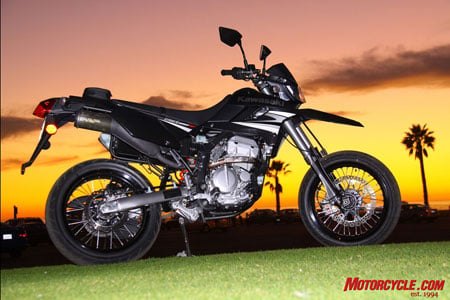 2009 kawasaki klx250sf review motorcycle com, A stunning sample of form and function meeting in the middle