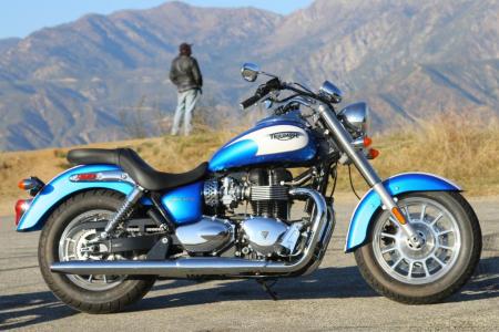 2012 triumph america review motorcycle com, The America hits most of the right cruiser notes but also offers something a little different from the usual crowd of Harleys and Harley clones