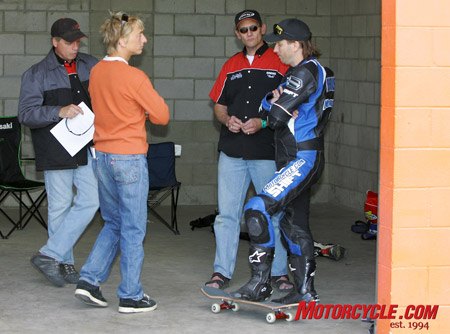 cal sportbike trackxperience trackdays, Sooo what yer saying here is that riding this skateboard between sessions won t lower my lap times and may in fact be more dangerous than riding