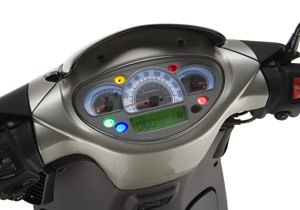 aprilia reveals sportcity cube 250, An all new analog digital instrument panel displays a wider range of information than previous SportCity scooters