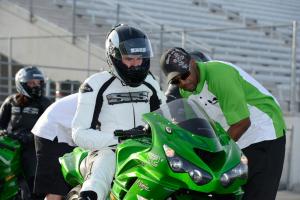 kawasaki zero to hero challenge, With a long history in drag racing Shawn Ellison calmly waits for his turn to make a run