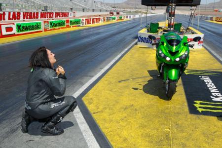 kawasaki zero to hero challenge, After hearing the news that she won the ZX 14R Young was clearly elated
