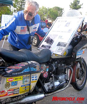 hansen dam show and ride, Pat Owens was the lead motorcycle repair instructor at L A Trade Technology School for many years Prior to that he was Gene Romero and Eddie Mulder s race mechanic He s a helluva nice guy too