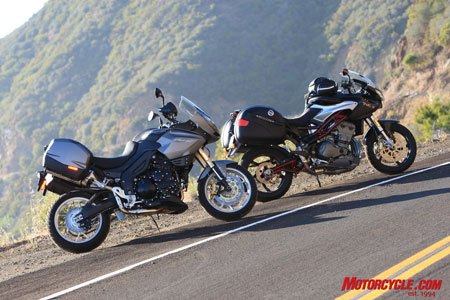 2010 triumph tiger se vs 2008 benelli tre1130k motorcycle com, Too close to call The 2010 Triumph Tiger SE and 2008 Benelli Tre1130K are remarkably well matched motorcycles