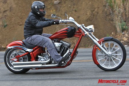 2009 big dog coyote review motorcycle com, Rider friendly 250 rear 117 ci fire from the gate