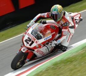 world superbike returns to italy, Troy Bayliss got off to a good start at Monza sitting second in the provisional qualifying session