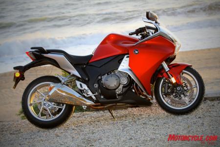 2010 bmw k1300s vs honda vfr1200f shootout motorcycle com, The VFR s attention to detail and finish quality is superb
