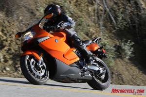 2010 bmw k1300s vs honda vfr1200f shootout motorcycle com, The immediate remote adjustability of BMW s ESA II suspension is ideal for a multi role fighter like the K1300S