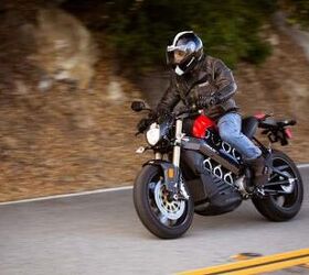 2013 brammo empulse r review video motorcycle com, Ergonomically the Empulse R places the rider largely upright with a small forward cant Footpegs are placed comfortably for canyon carving