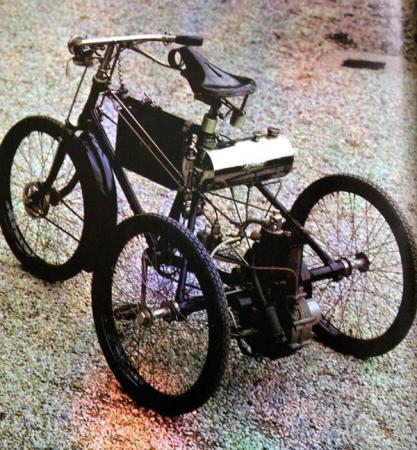 motorcycle history part 1, Three wheeled transition 1899 DeDion Tricycle