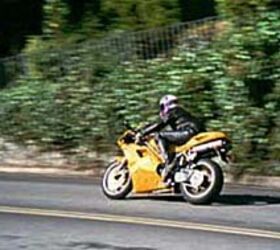 first impression 1997 ducati 748 motorcycle com, Ducati s 748 is in its element when the road turns twisty