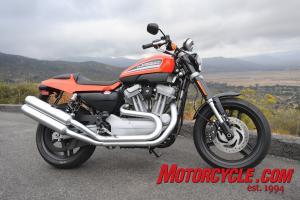 2009 harley davidson sportster xr1200 review motorcycle com, Harley capitalizes on its legendary flat track heritage by releasing a street oriented replica of the iconic XR750 racebike