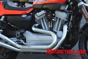 2009 harley davidson sportster xr1200 review motorcycle com, A breathed on Sportster motor gives the XR1200 extra grunt over the run of the mill 1200cc Harley