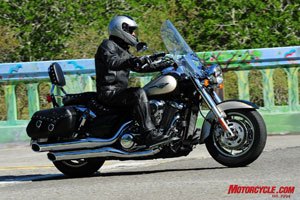2009 kawasaki vulcan 1700 lt review motorcycle com, The Vulcan 1700 line is expanded with the Classic LT light tourer If the bags windshield and fancy paint don t get you maybe the extended warranty will