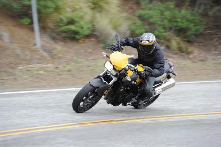 2011 bmw f800r review motorcycle com, The F800R can be hustled down a canyon road thanks to sharp but benign handling qualities