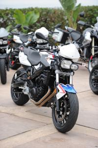 2011 bmw f800r review motorcycle com, The F800R stands ready for a shootout