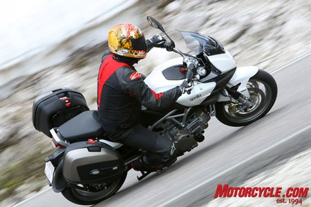 2009 aprilia mana gt abs review motorcycle com, It may not be for everybody but the Mana should find a good niche in the motorcycle world