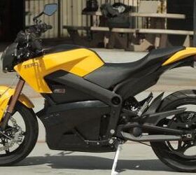 2013 zero s review motorcycle com, The 2013 Zero S is taking electric motorcycle range to new lengths Note the stylish aluminum swingarm and large drive sprocket for the silent belt drive