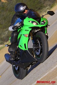 2009 kawasaki zx 6r review street test motorcycle com, The revitalized ZX 6R is ready to take on all comers in our 2009 Supersport Shootout