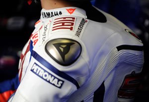 21st century technology, MotoGP stars like Jorge Lorenzo have been using Dainese airbag equipped suits since 2009 The electronics and air supply are contained within the suit s speed hump This technology is now making its way into the consumer world