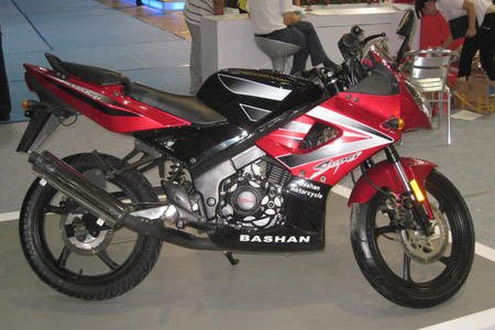 2009 chinese motorcycle show part 2, The BS150 11 or MotoR is a fully faired sportbike boasting a perimeter beam frame and an inverted fork
