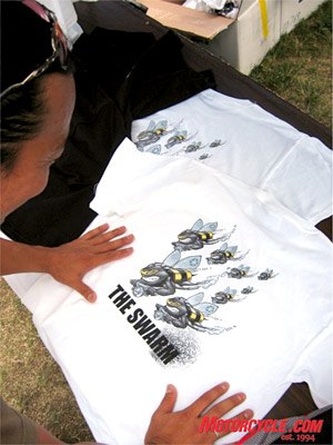 two stroke extravaganza, Our vote for Best event T shirt went to The Swarm