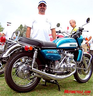two stroke extravaganza, Suzuki s GT750 debuted in 1972 as one of the first two strokers to incorporate liquid cooling hence earning its Water Buffalo moniker