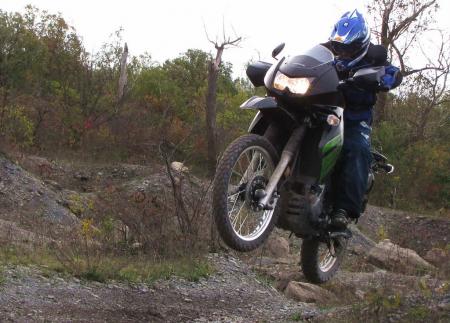 2011 kawasaki klr650 review motorcycle com, The suspension can get the wallows and could use some upgrades but considering the KLR s low price point it works pretty well