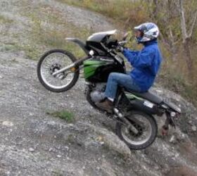 2011 kawasaki klr650 review motorcycle com, You ll be surprised at what a solid trail mate the KLR can be