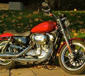 2012 harley davidson sportster superlow review motorcycle com, The 2012 Sportster SuperLow continues a Harley tradition of building a motorcycle that provides a welcoming rider environment with a friendly price tag yet doesn t sacrifice qualities that are distinctly Harley Davidson