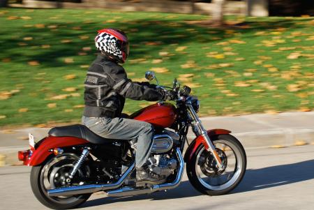 2012 harley davidson sportster superlow review motorcycle com, The SL s ergo layout is a little snug for most riders of average height yet it s comfortable enough for daily use If you stand taller than 6 feet the rider triangle might seem too cramped