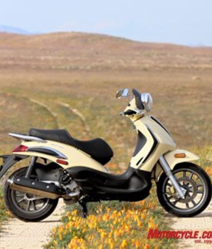 2009 piaggio bv500 scooter review motorcycle com, Redwoods to Poppies California s landscape is changing Greener means of transportation are popping up everywhere