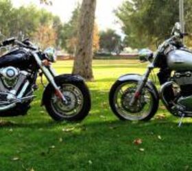 2010 kawasaki vulcan 1700 classic vs 2010 triumph thunderbird motorcycle com, Two interpretations of a cruiser For some riders choosing between them could simply be a matter of taste