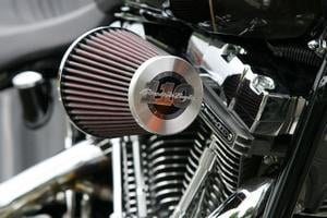 2008 harley davidson cvo models motorcycle com, Here s the Heavy Breather intake on the Springer with the 110 end cap shown
