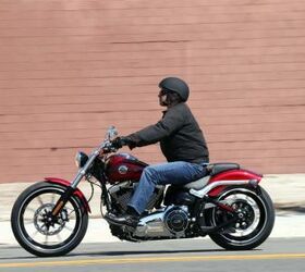 2013 harley davidson fxsb breakout review motorcycle com, The Breakout comes in Vivid Black for 400 extra you can get it in Big Blue Pearl or Ember Red Sunglo our favorite