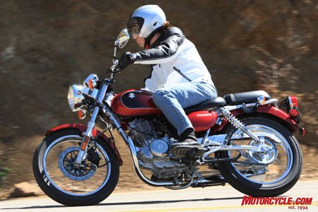 2009 suzuki tu250x review motorcycle com, When the road is no longer straight the TU250X continues to entertain and surprise with unexpected composure