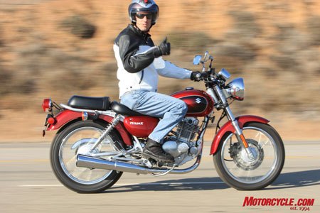 2009 suzuki tu250x review motorcycle com, Elemental motorcycling with the Suzuki TU250X gets a thumb up from us