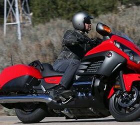 2013 honda gold wing f6b review motorcycle com, The Honda F6B has been given a bagger makeover and the result is an exhilarating ride