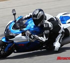 2009 suzuki gsx r1000 review motorcycle com, Power matched with control The brand new GSX R is sure to make waves in the Liter Bike Pool in 2009