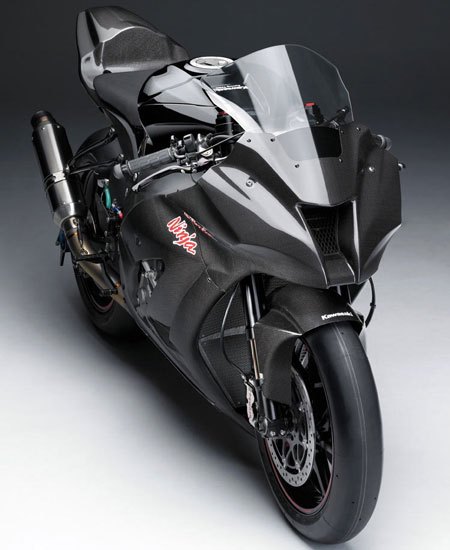 2011 kawasaki zx 10r superbike revealed, The 2011 Kawasaki Ninja ZX 10R in all its unpainted mirrorless turn signal lacking carbon fiber glory