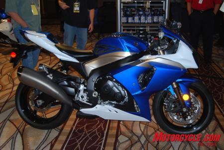 2009 suzuki dealer show report motorcycle com, The heavily revised 2009 Suzuki GSX R1000