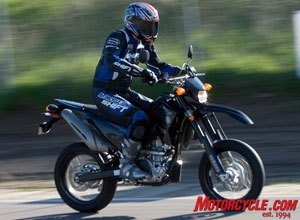 manufacturer quarterliter supermoto shootout 87985, The WR250X was consistently faster down AMP