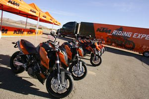2007 ktm street bike intro motorcycle com, If this looks good to you follow the big orange truck to a motorcycling event near you for some test riding fun Check for more information