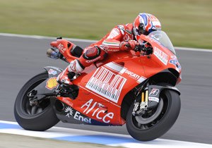 motogp 2009 motegi preview, Casey Stoner says he was pretty happy with how the carbon fiber Desmosedici GP9 has performed so far