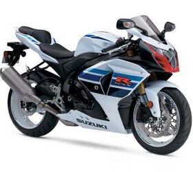 2013 suzuki motorcycle lineup motorcycle com, The 1 000 GSX R1000 Commemorative Editions coming to the U S will retail for only 200 more than the 13 799 standard model