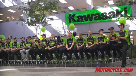2009 kawasaki race team announcement, Most of the 2009 Kawasaki Off road racing line up