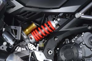 2013 aprilia caponord 1200 review motorcycle com, Set the ADD to Auto mode and let Aprilia take care of all the suspension adjustments for you