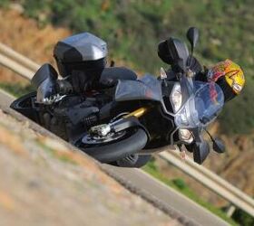 2013 aprilia caponord 1200 review motorcycle com, For mountain carving we preferred the traction control set to level 1 and the Sport riding map