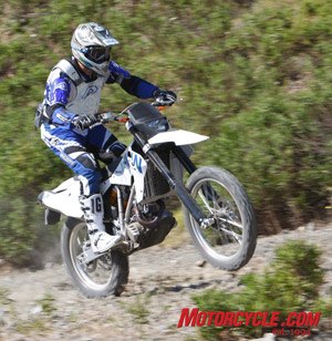 2009 bmw g450x review motorcycle com, The new Beemer at play