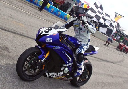 ama sportbike 2009 vir results, Josh Herrin didn t lead many laps through the weekend but he led the ones that counted